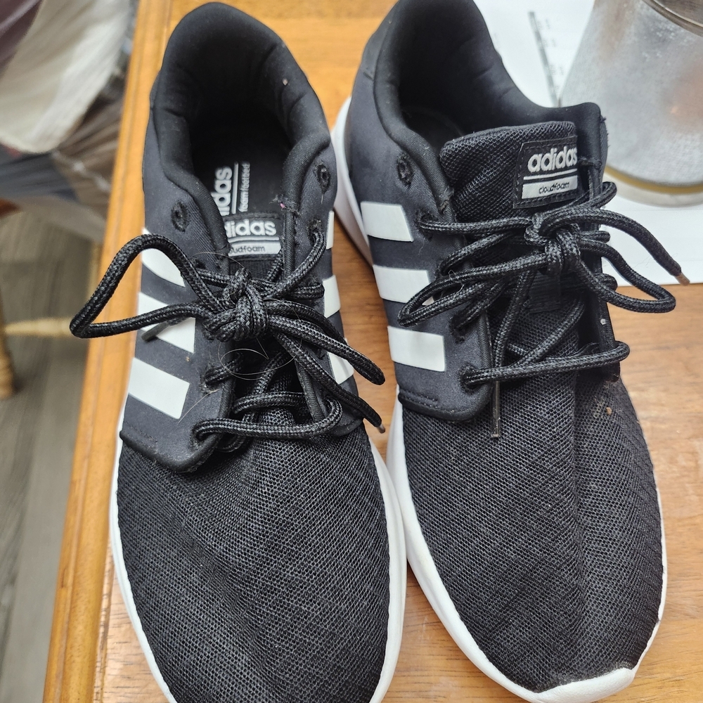 Adidas Women's Black and White Sneakers